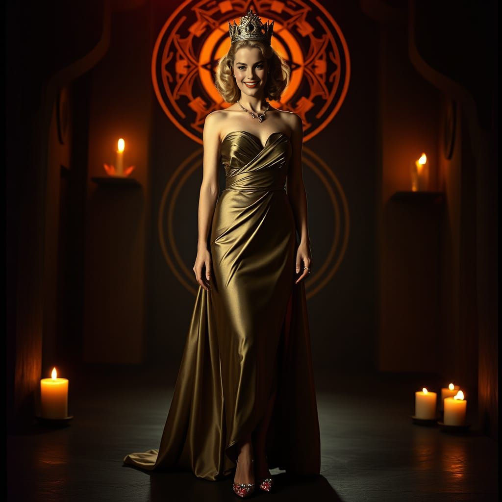 Grace Kelly as a Kinky Witch Queen