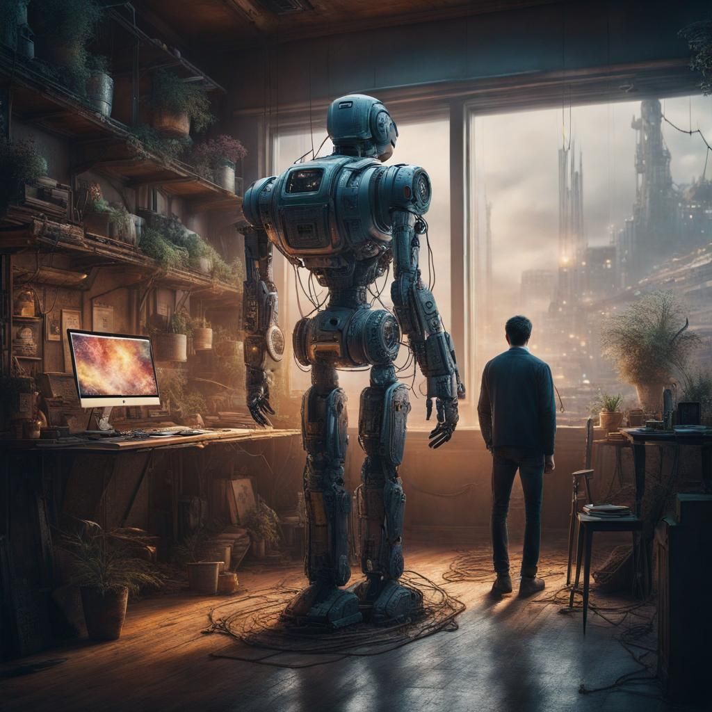 Man and AI Bot Solve World's Problems