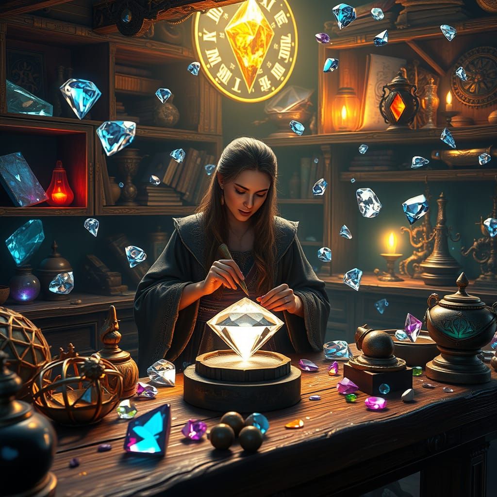Magical Gem Workshop with Enchanted Diamond Cutting