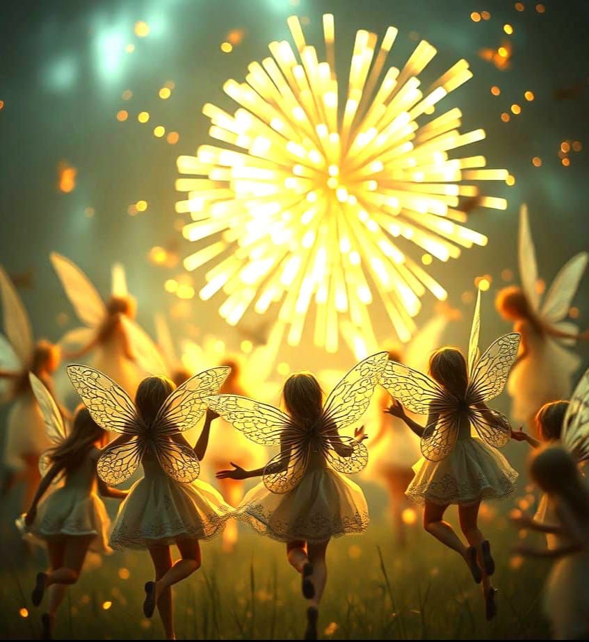 Enchanted Faeries in Cinematic New Year's Splendor