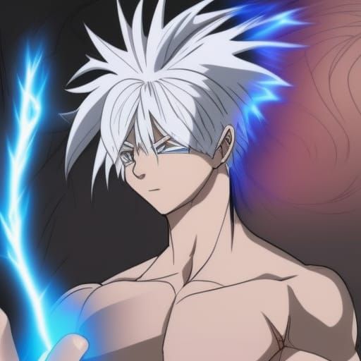 Anime Male Displays Electric Power
