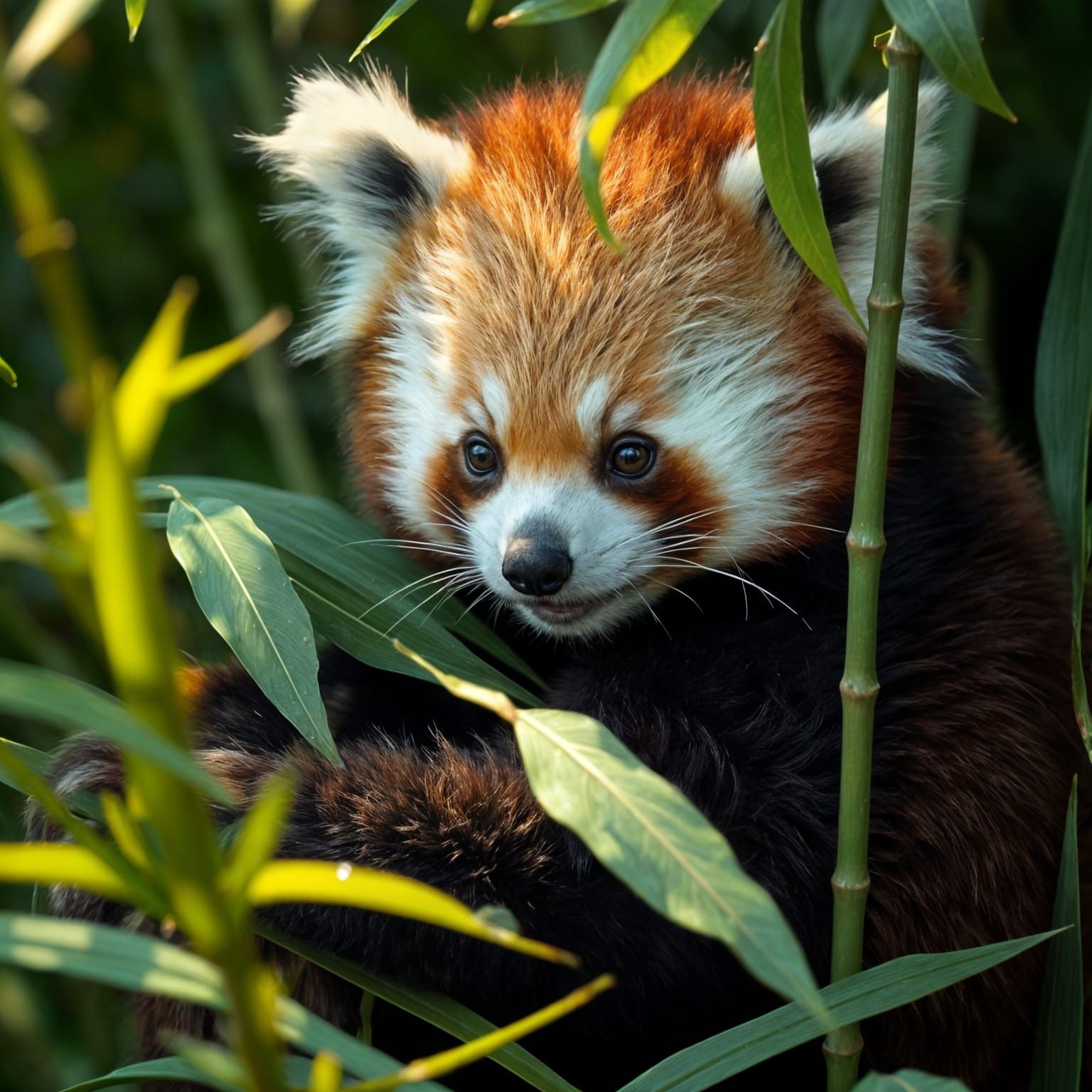 Baby red panda