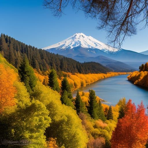 Shasta Daylight Train Through Sacramento River Canyon