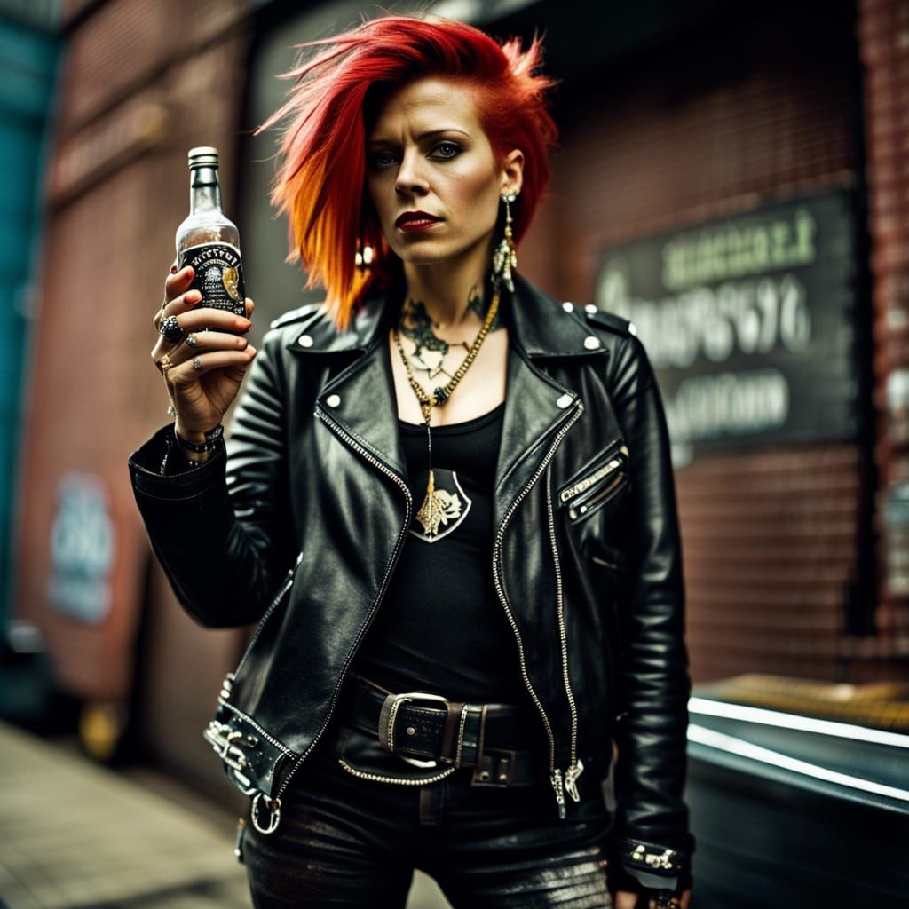 Rebel Rock Star Street Style Photo in New York