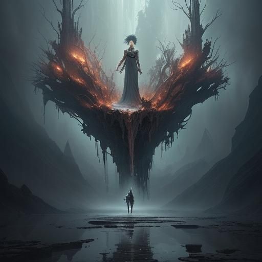 Surreal Cinematic Scene in Detailed Digital Matte Painting