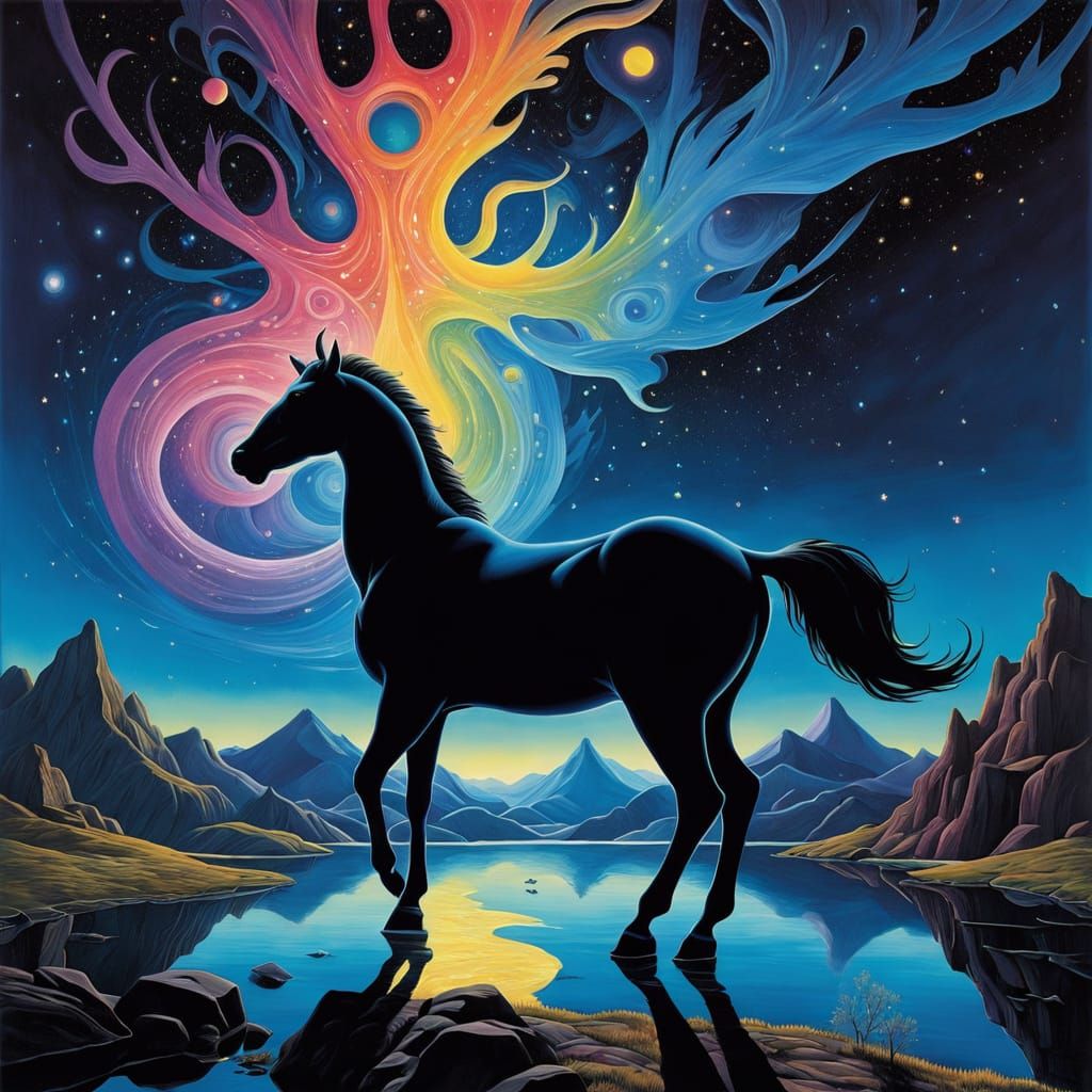 Stellar Centaur Amidst Celestial Wonders