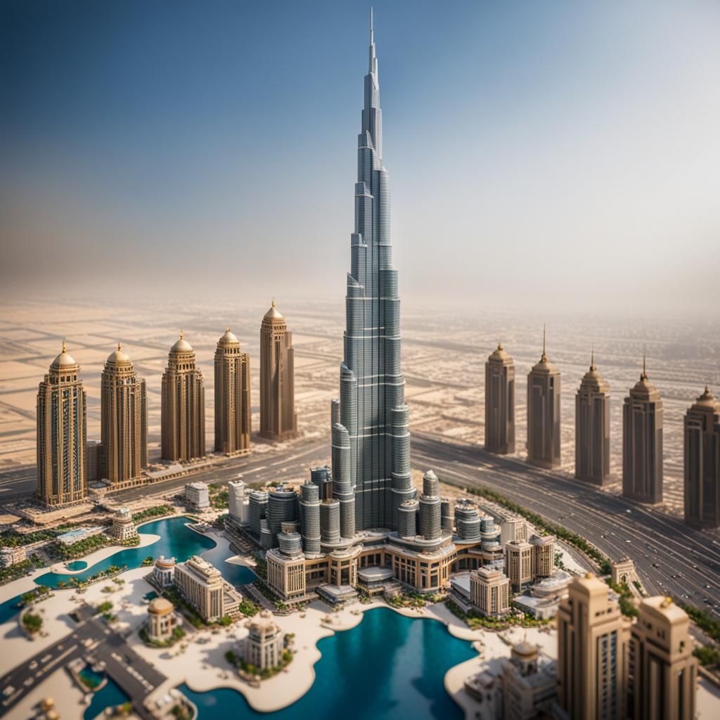 LEGO Burj Khalifa: Professional Photography with Bokeh