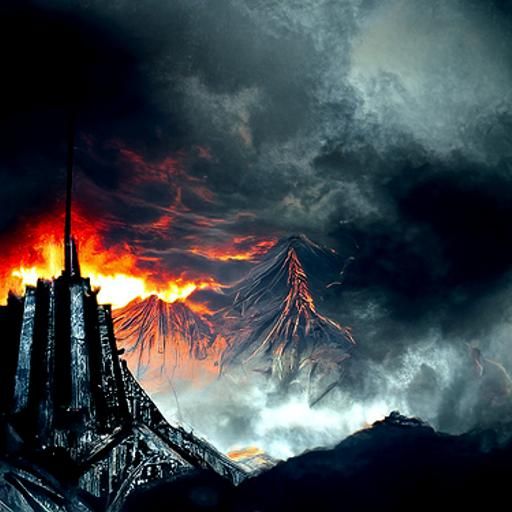 Mordor Landscape: A Vision of Desolation