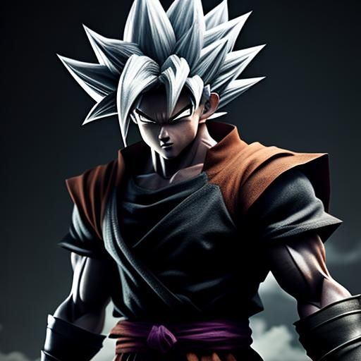 Goku Black in 3D Game Cinematic Style