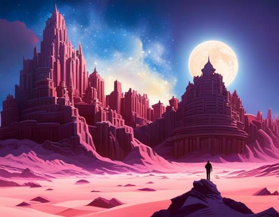 Iridescent 3D Fractal Sculptures in Liminal Style