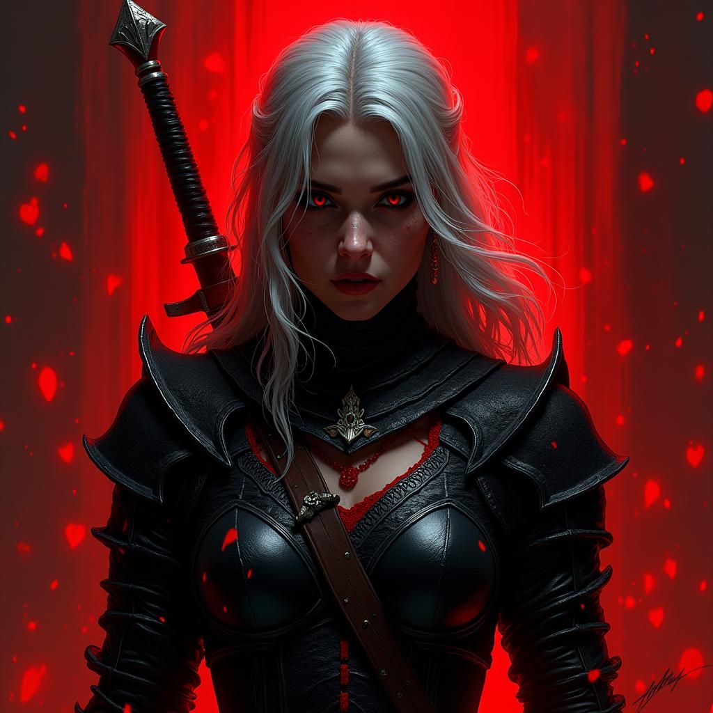 Cirilla Witcher 3: Grimdark Heroine in Chiaroscuro
