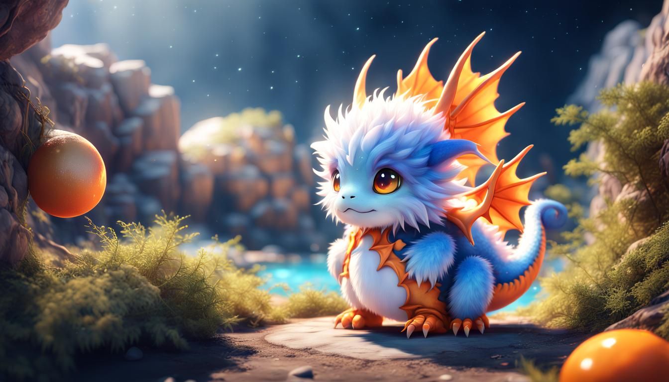 Wow,we so lucky,so rare a Dragon Unicorn...beware his fire b...