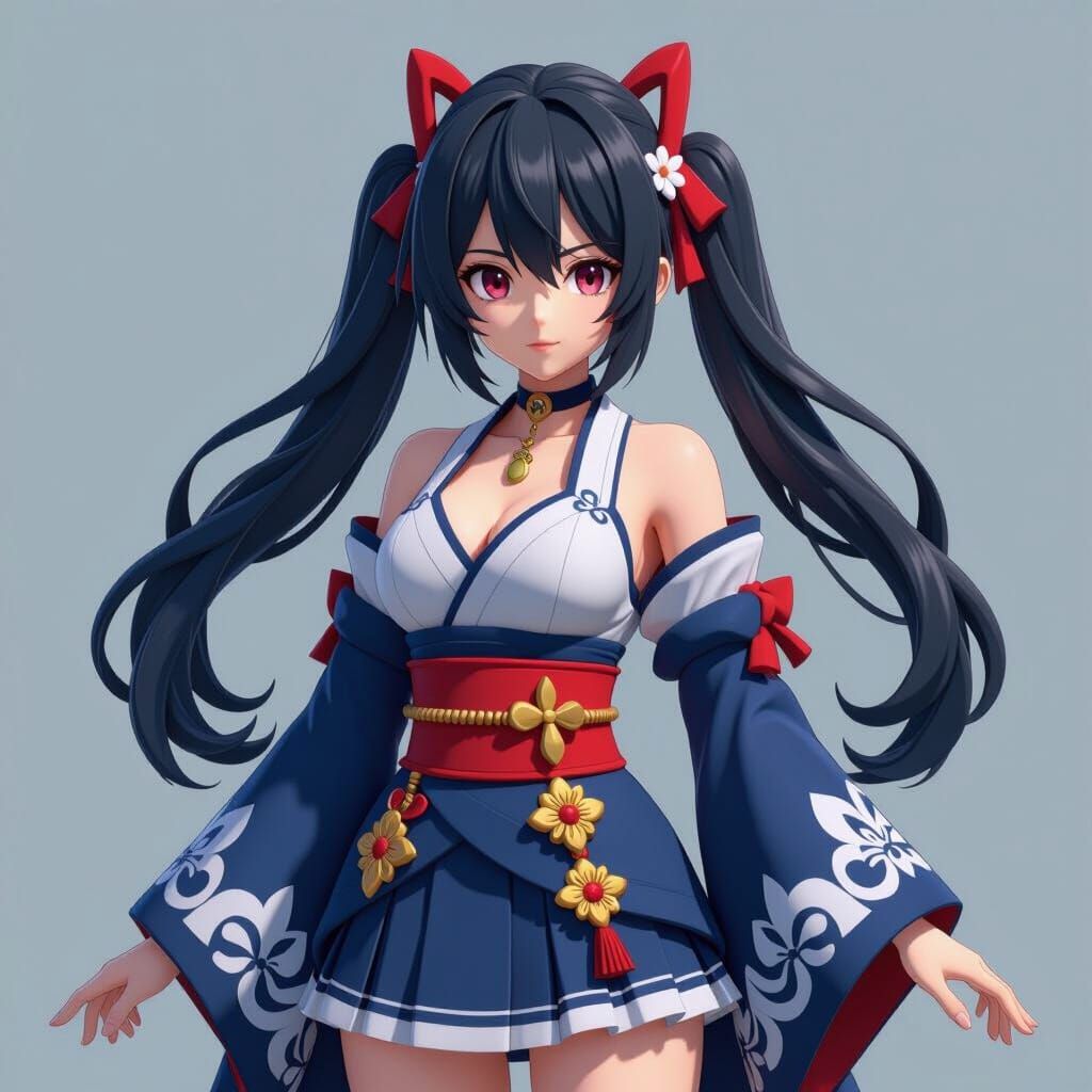 Detailed 3D Anime Character Art Inspired by WLOP and Studio ...