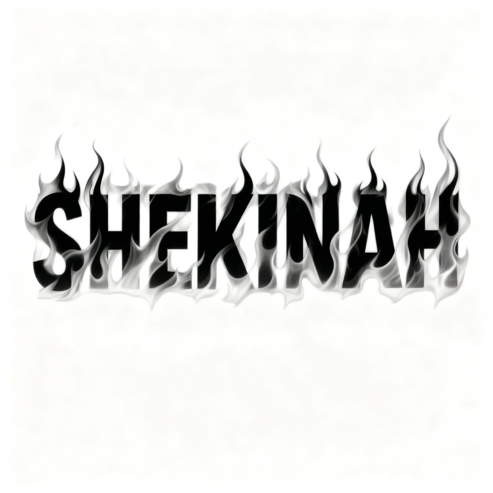 Monochrome Portrait with Stark White Background