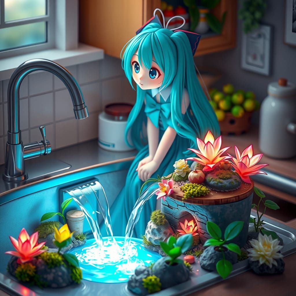 Hatsune Miku and the Magical Houseplant Forest