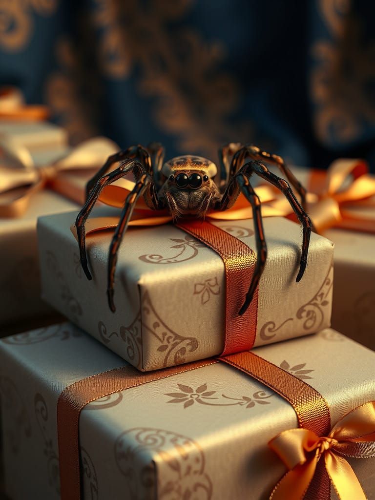 Gifts Wrapped in Whimsy: A Spider's Delight