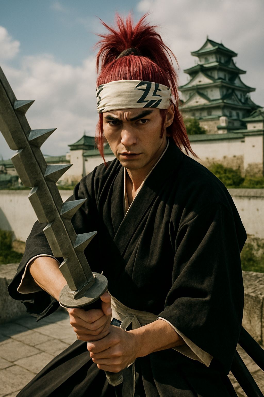 Renji Abarai with Zabimaru in Live-Action Bleach
