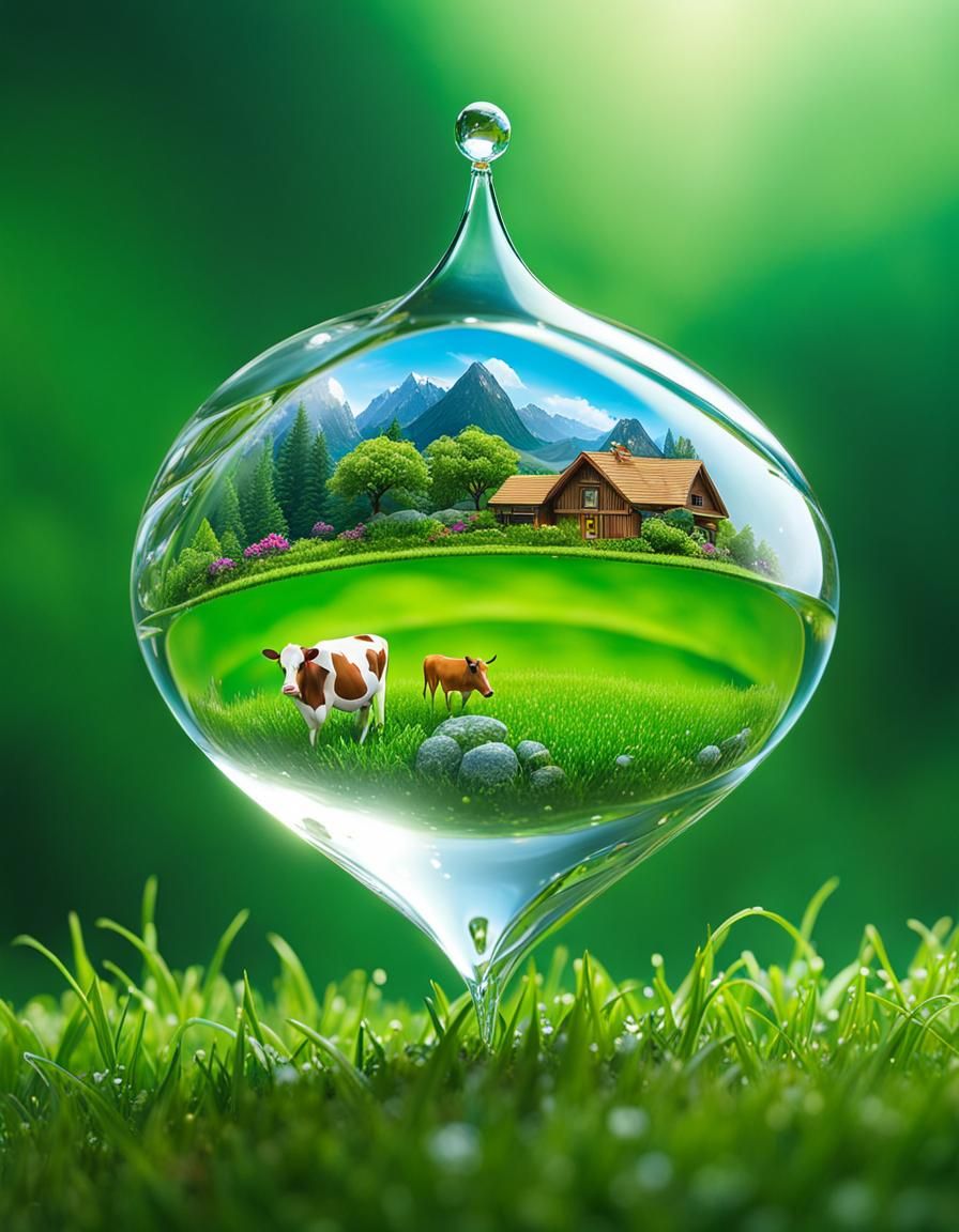 Ant's-Eye View: Dewdrop World, Macro Photography