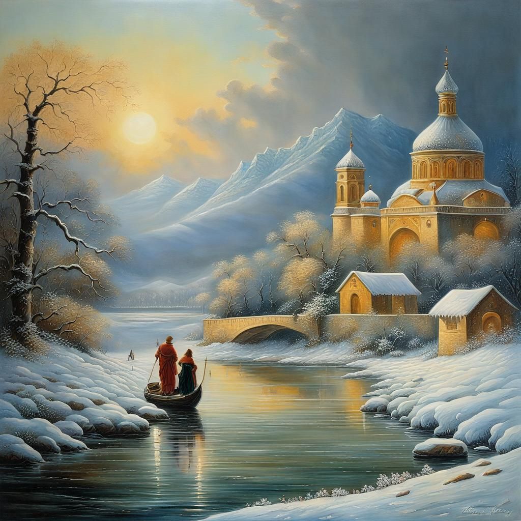 Surreal Fantasy Art in Romantic Style