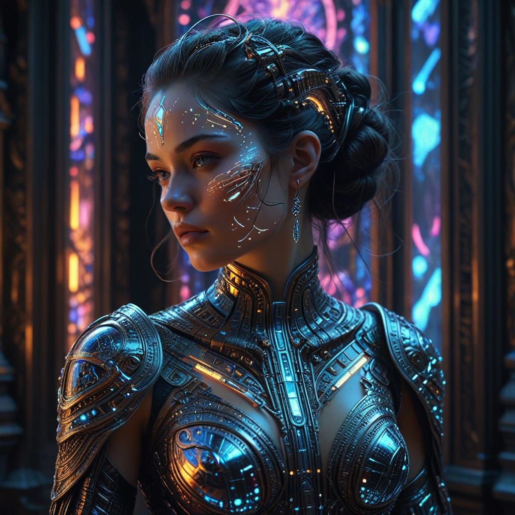 Cyberpunk Renaissance Masterpiece