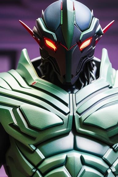 Bio-Armor Portrait in Hyperreal Photorealistic Style