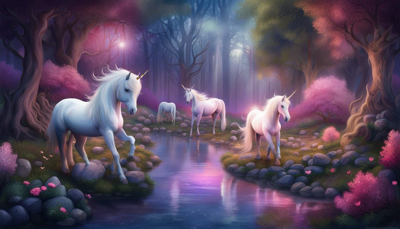 Magical Place with Unicorns