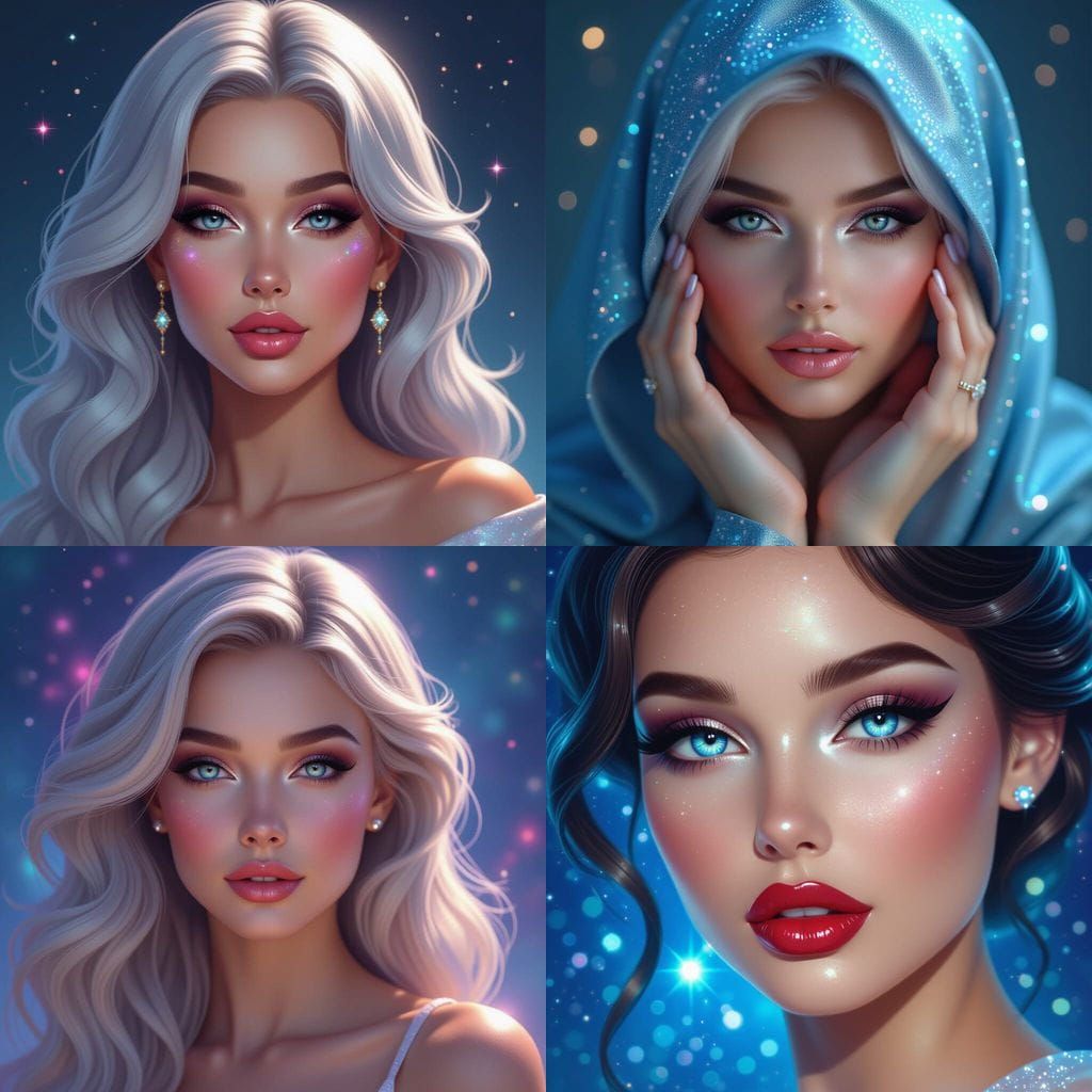 Hyperrealistic Fantasy Woman Portrait