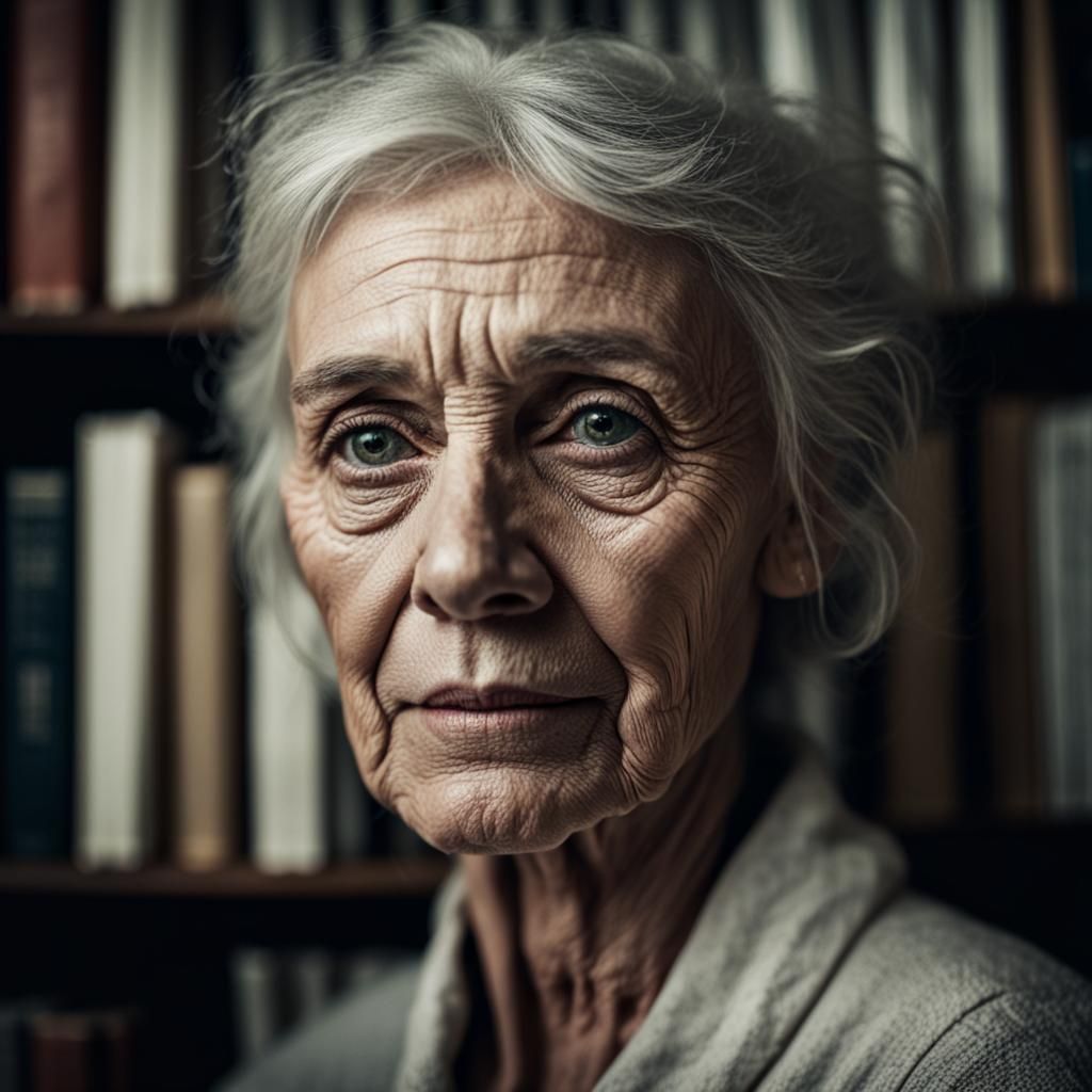Librarian Portrait Inspired by Lee Jeffries