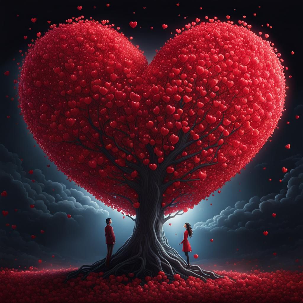 Eternal Love: A Detailed Fantasy Concept Art