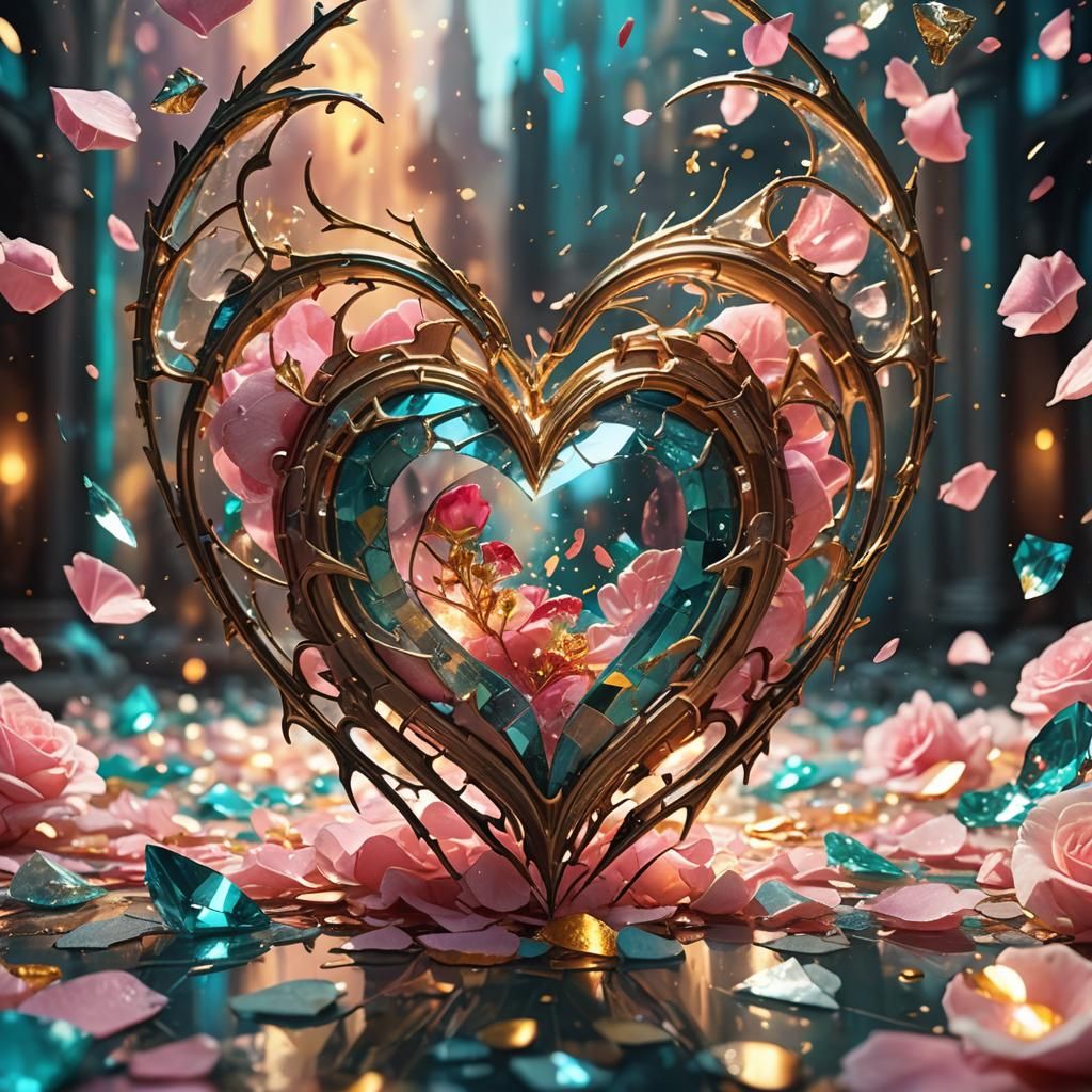 Shattered Heart: Ethereal Fantasy Concept Art