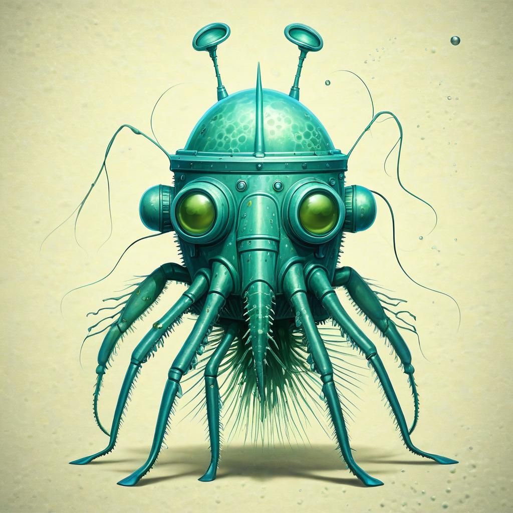 Zooplankton Artilleryman: An AI Interpretation