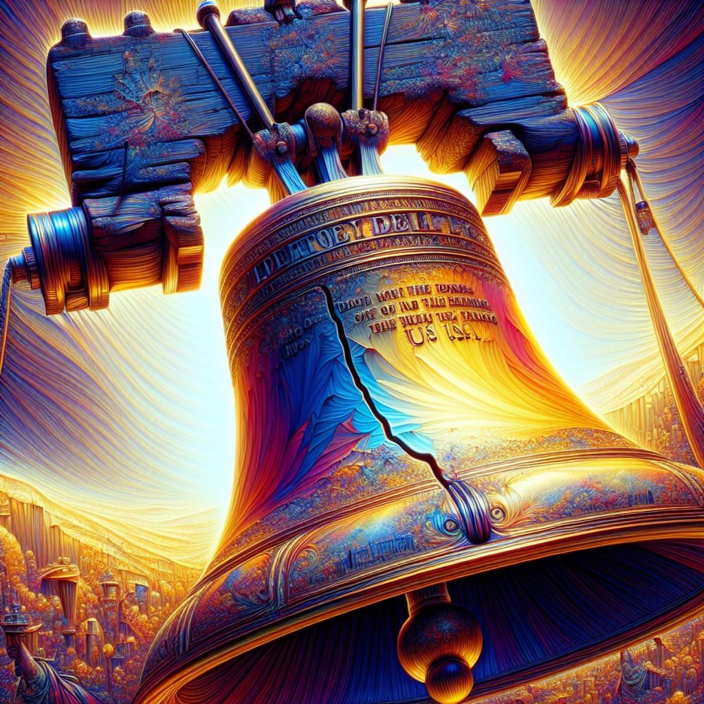 Liberty Bell: A Patriotic Dreamcore Symbol of Freedom