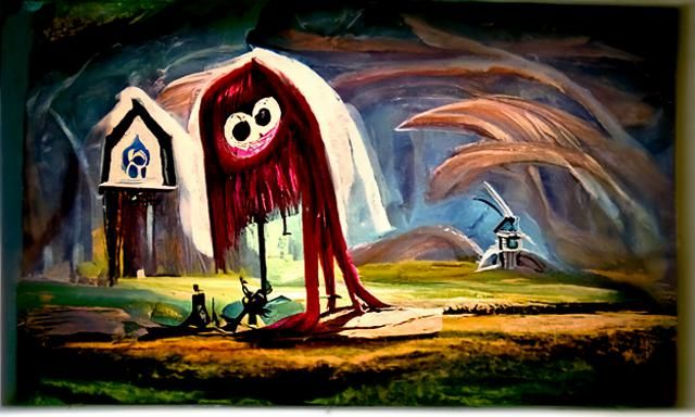 Foster's Home Imaginary Friends as Oil Painting