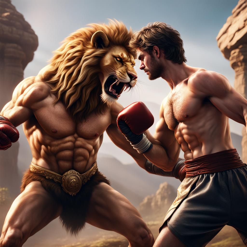 Andrew Garfield vs. Anthro Lion Boxing Match