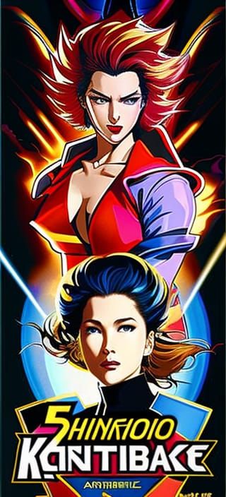 Anime Portrait of Heather Langenkamp in Streets of Rage Styl...