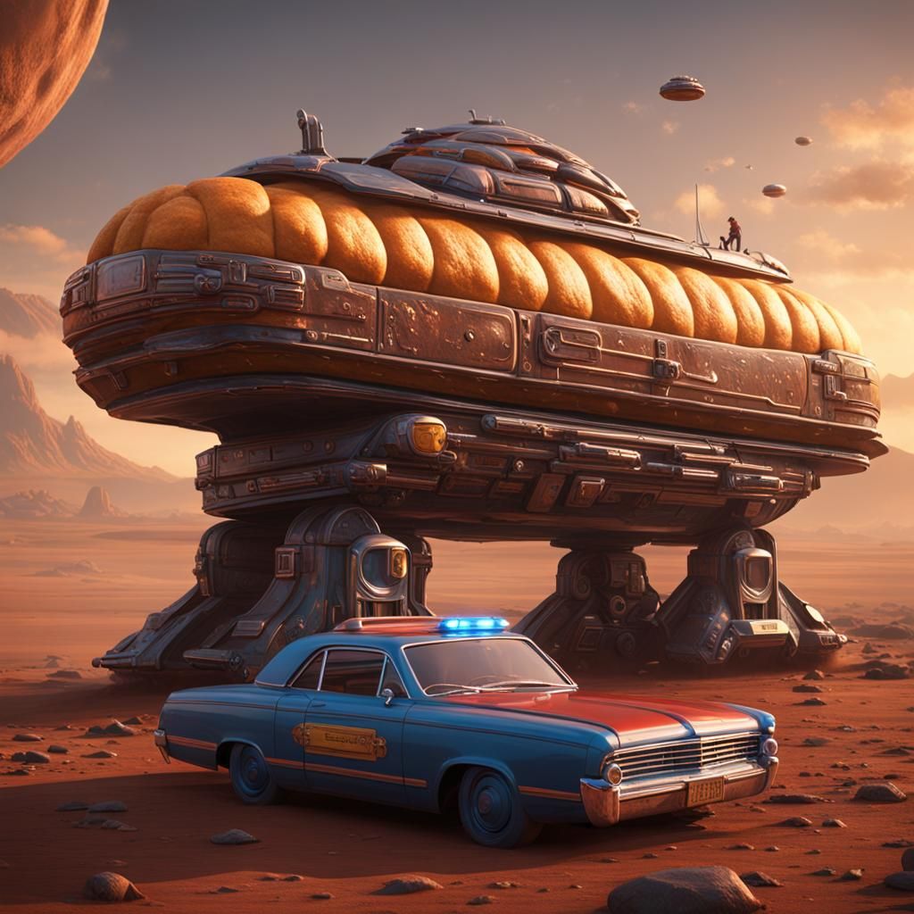 Anakin Skywalker Burger Car: Detailed Matte Painting