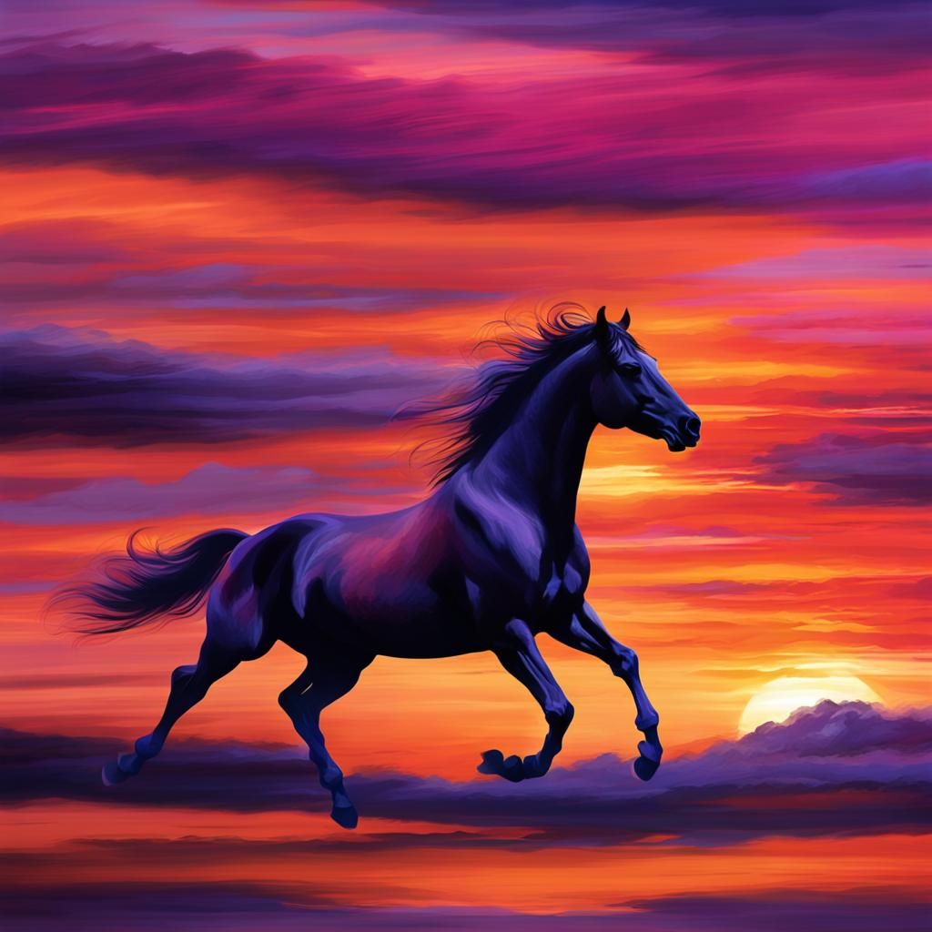 Divine Sunset Gallop