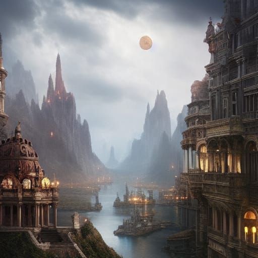 Epic Digital Painting: The Secret of Happiness