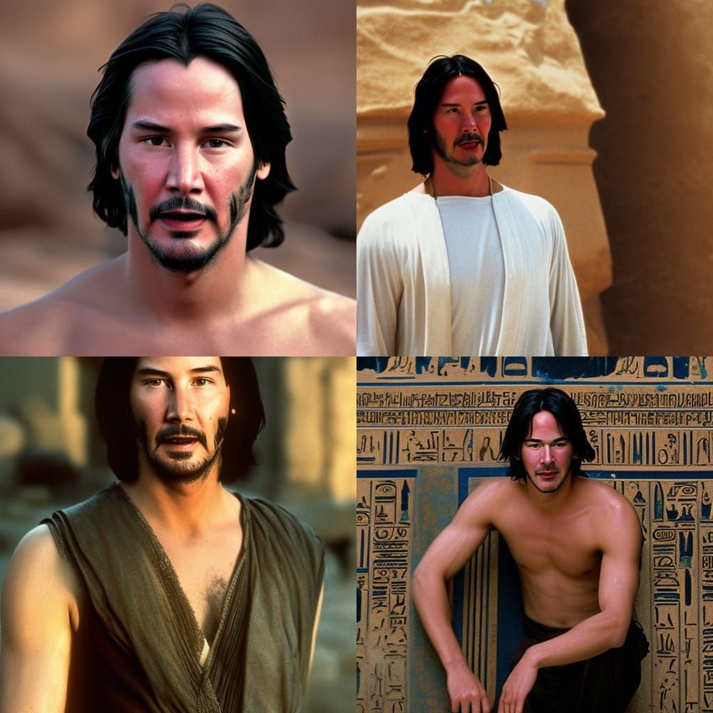 Young Keanu Reeves in Ancient Egypt, Photography