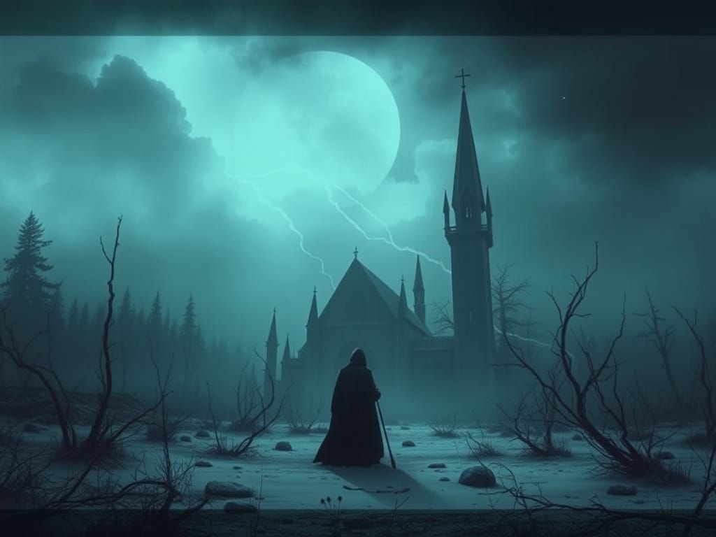 Dark Cold Fate Realized as a Digital Image