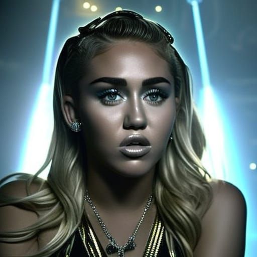 Bikini in TRON Nightclub with Divine Lighting