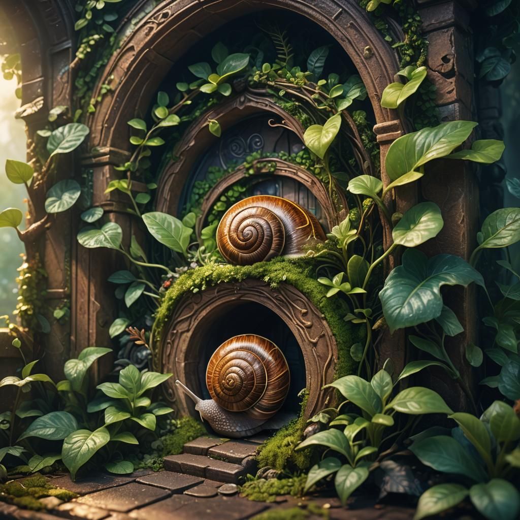 Fantasy Snail Home Concept Art in Unreal Engine
