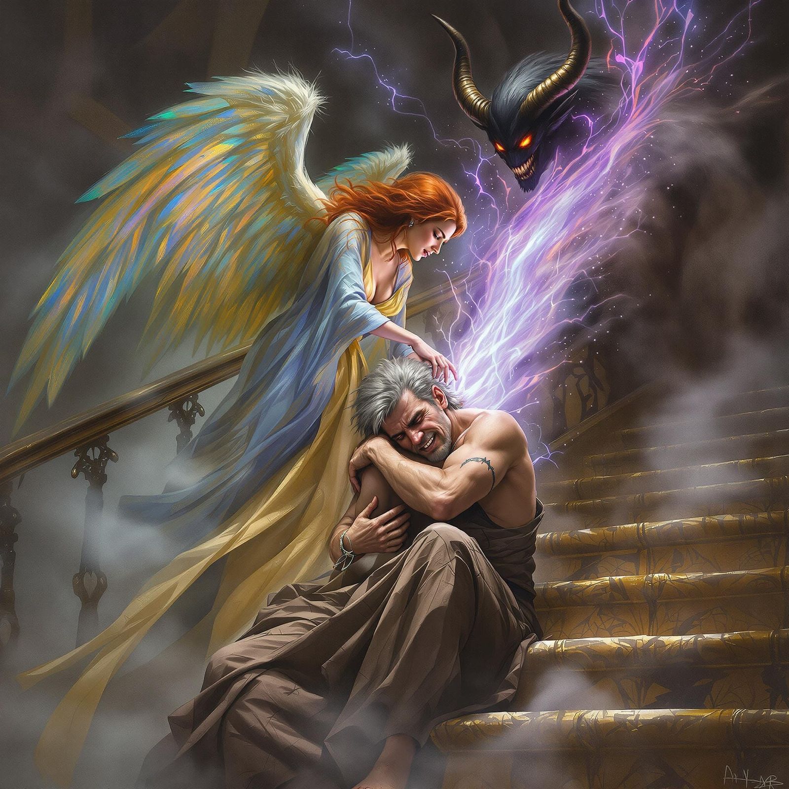 Angel's Tears Wash Away Man's Agony in a Mystic Realm