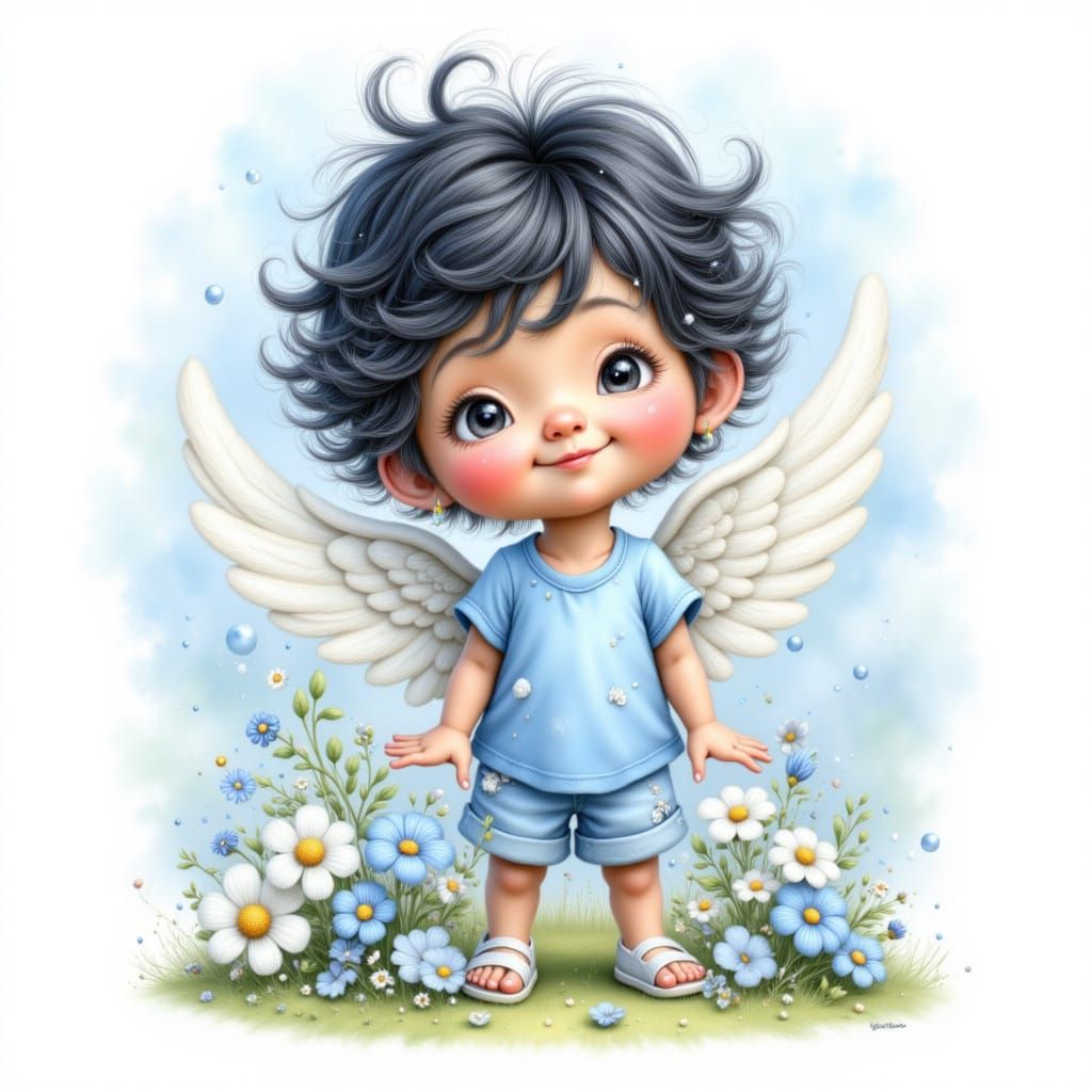 a cute little angel