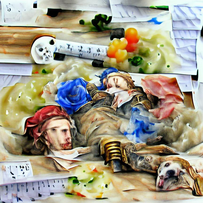 Abstract AI Art: Dynamic Color Fusion