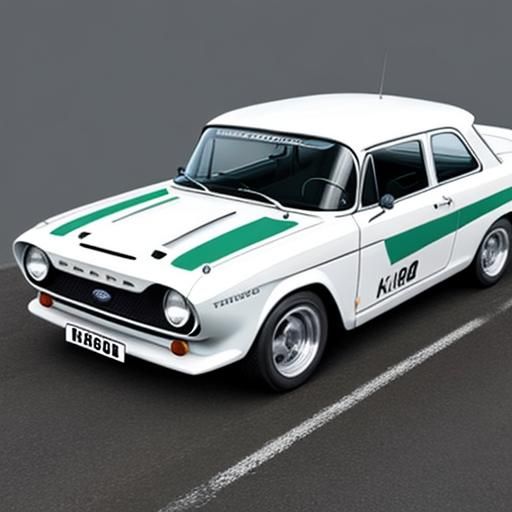 1960s Ford RS1600 Rally Car with Sponsorship Livery