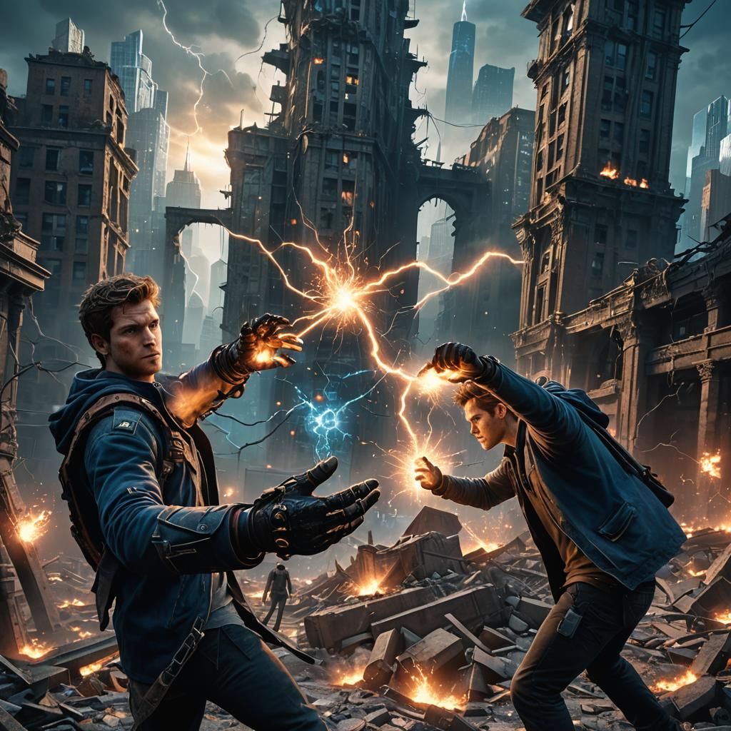 Cole MacGrath and Alex Mercer Unleashing Powers