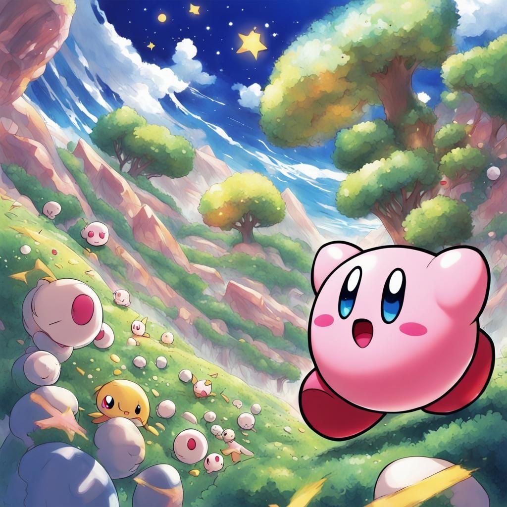 Kirby in Anime Style, Manga Key Visual
