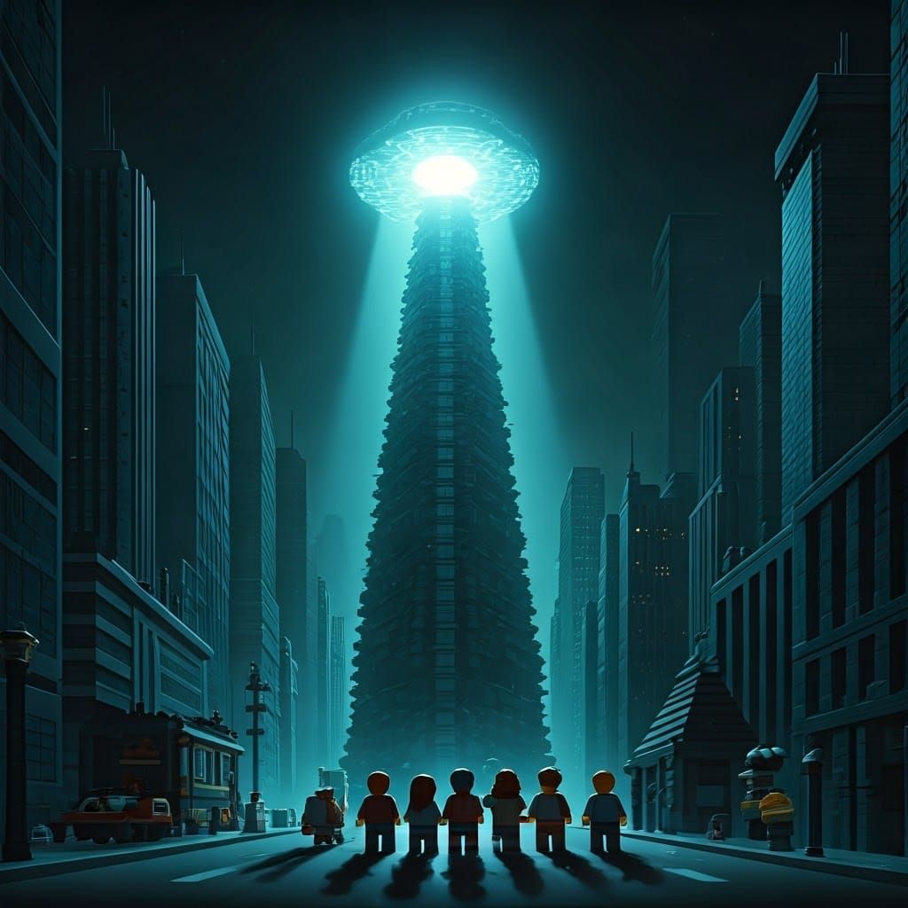 LEGO City Energy Tower Dimming, Comic Book Style