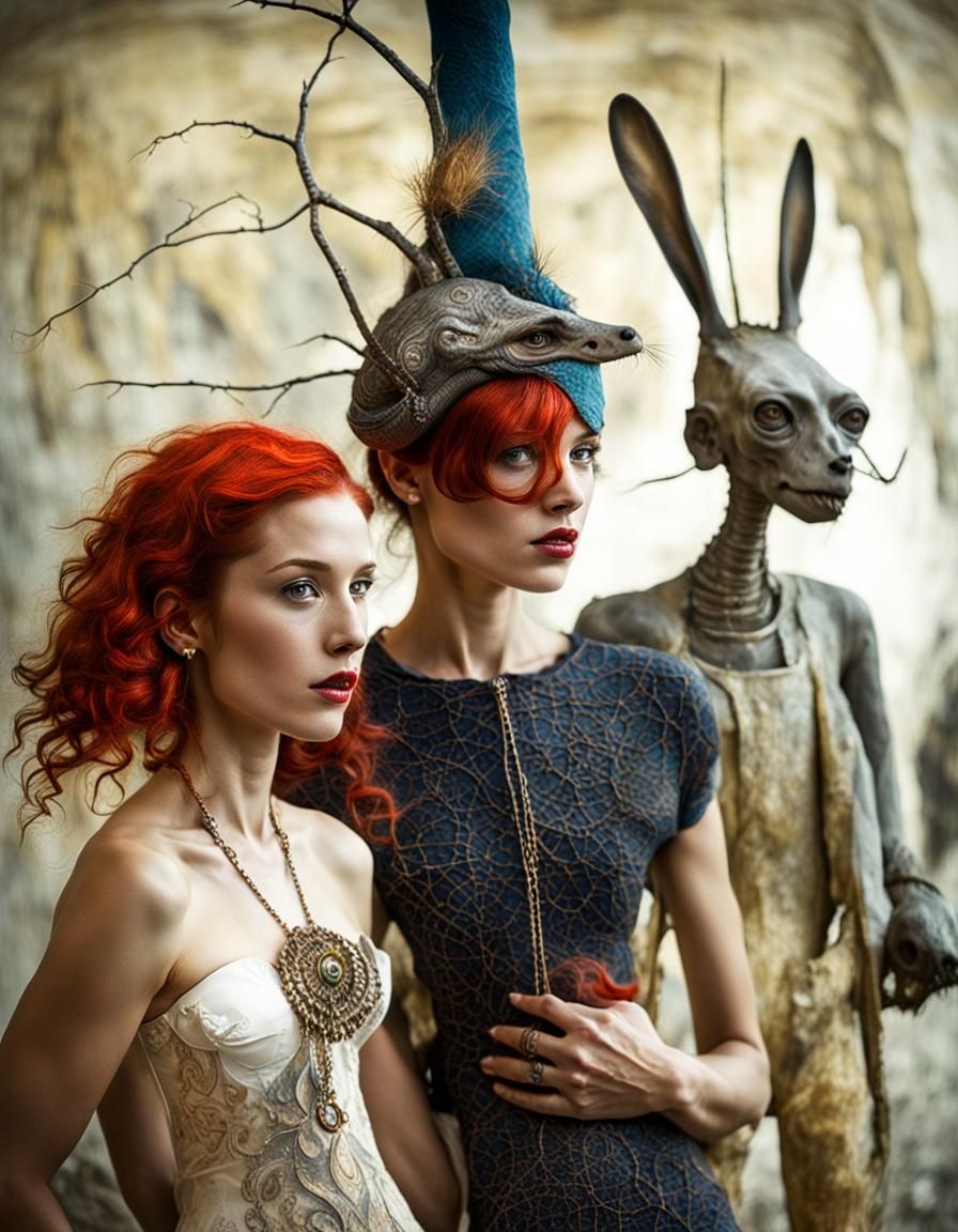 Surreal Alien Restaurant Celebration in Magical Realism